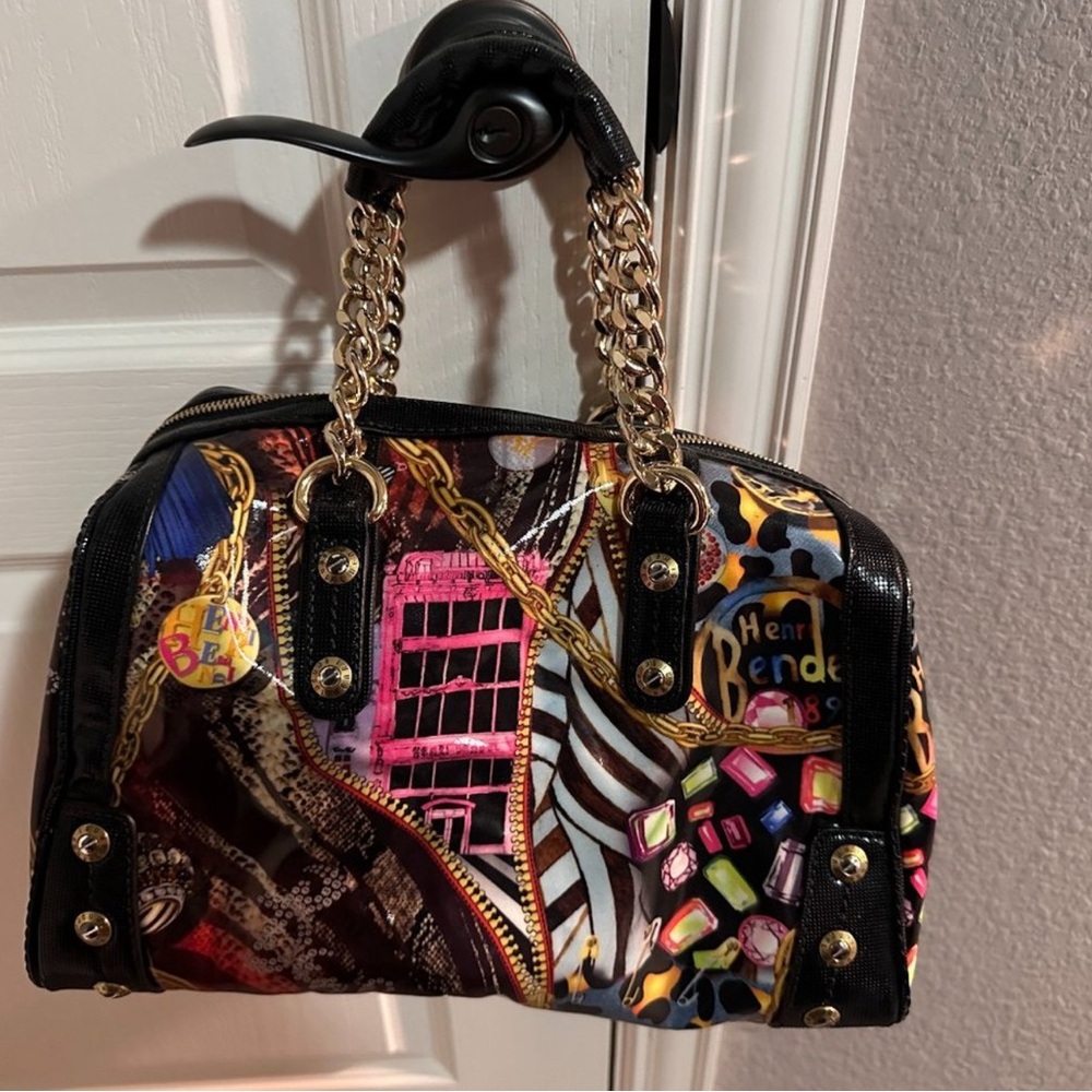 Henri Bendel Multicolor Satchel Handbag LIMITED EDITION & RARE!!